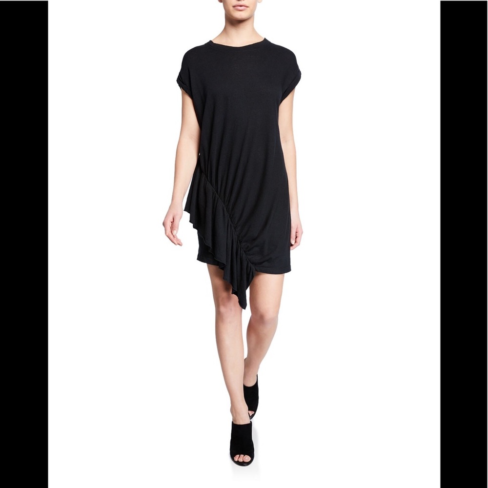 Current/Elliott | Ruched Ruffle Shirtdress - Picture 1 of 3